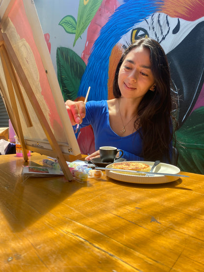 Experiencia personalizada de pintar y comer