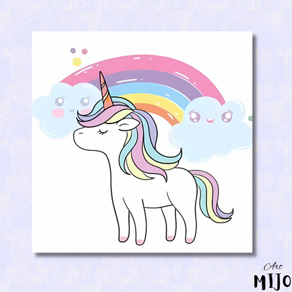 Magical Unicorn Paint by Numbers Kit