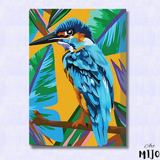 Tropical Kingfisher Paint by Numbers Kit