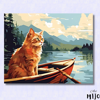 Lake Cat Paint by Numbers Kit