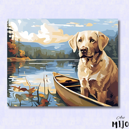 Lakeside Labrador Dog Paint by Numbers Kit