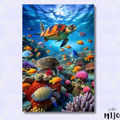 Amazing Sealife Paint by Numbers Kit