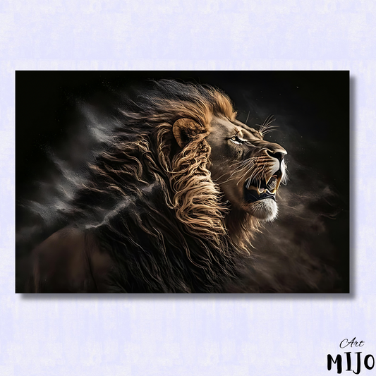 Fierce Roaring Lion Paint by Numbers Kit