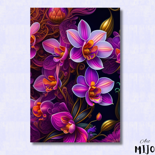 Vibrant Orchid Paint by Numbers Kit