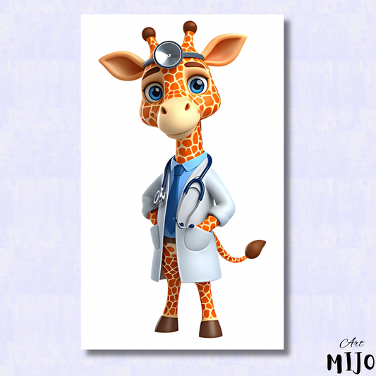 Doctor Giraffe  Paint by Numbers Kit